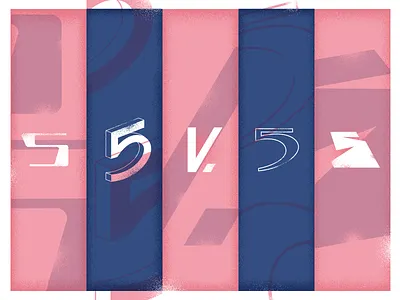 5 36daysoftype 5 five illustration type typedesign