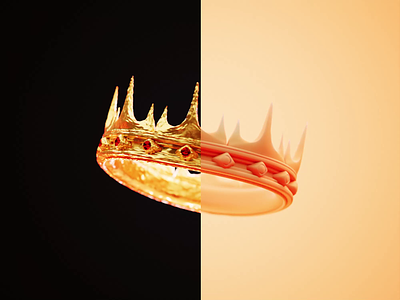 Clay Crowns 3d 3d animation animated animation blender blender3d clay crown gold illustration jewel metal ruby