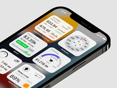 Tool Widgets_Blurred_Light app application budget compass concept controller dashboard design home panel platform retail sketch smarthome solar ui widget widgets