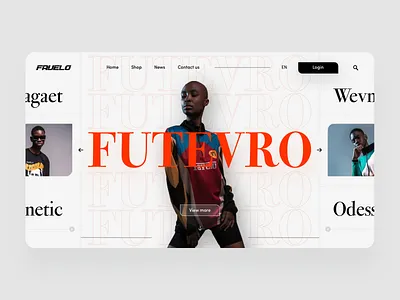 Favelo Clothing Store branding clean concept design landing minimal product shop store ui ux web design webdesign website