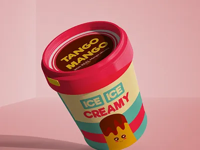 Tango Mango by Ice Ice Creamy adobe illustrator design designs dribbbleweeklywarmup flat icecream illustration mango packaging photoshop vector weekly challenge weeklywarmup