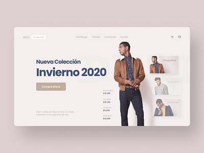 Dust Menswear Store 1 agile app clean clothes cover designer fashion hero homepage landing page man menswear minimal simple ui ux