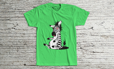 Zebra on a T-shirt animal branding character art closes design icon illustrator logo tshirt design typography vector world cup