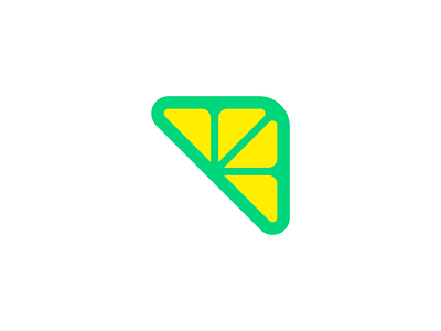 Lemon Up V5 Logo Design for Learning Academy abstract brand identity branding business company citrus fruit fruits geometry learn study student lemons lime logo mark symbol icon mihai dolganiuc design saas product service shape shapes triangle up arrow progress rise