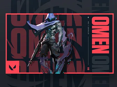 Omen Styleframe art direction design thumbnail valorant