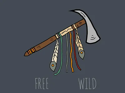 Native American Axe design free illustration illustrator native native american vector wild