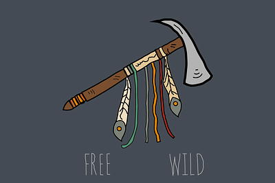 Native American Axe design free illustration illustrator native native american vector wild