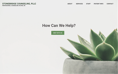 Stonebridge Counseling Desktop branding design desktop flat logo minimal ui ux web website