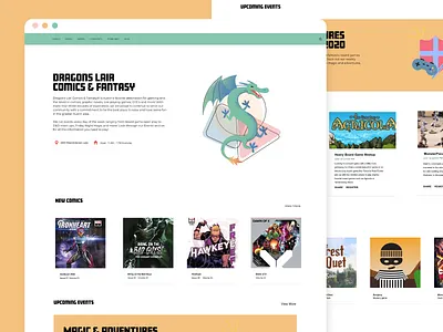 Dragon's Lair dragon landing page landing page design website