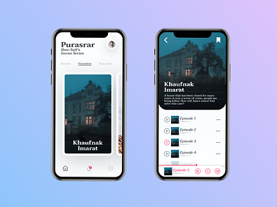 Audio Novel App UI Redesign app audio app audiobook design figma illustrator invision novel ui uidesign ux