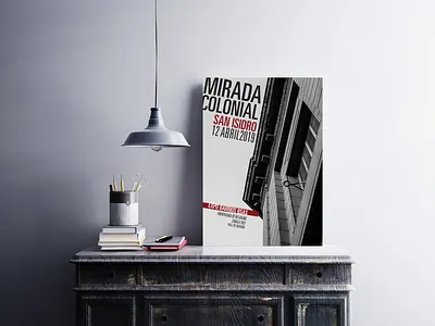 Poster San Isidro design typography