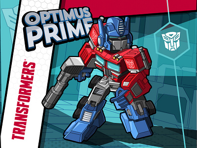 optimus prime 2d adobe illustrator design hasbro illustration optimus prime pop culture transformer vector