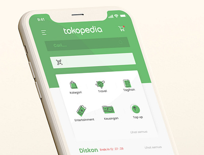 Tokopedia User Interface redesign app design ecommerce ecommerce app tokopedia ui ux