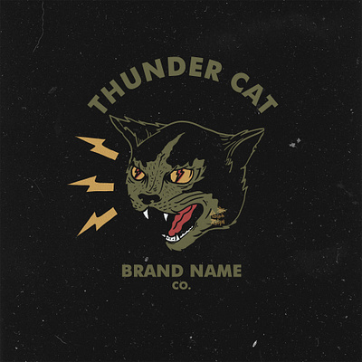 THUNDER CAT branding cats clothing clothing brand customdesign design florida state illustration tshirtdesign vibe