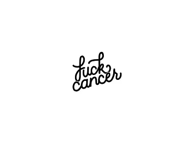 FuckCancer cancer design fuckcancer illustration pin typography