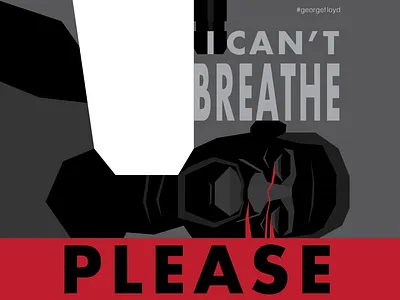 I Can't Breathe, Please blacklivesmatter blm change digital art equality graphic design illustration justice poster race racism