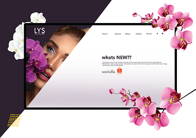 LYS Beauty Branding background beauty branding concept corporate cosmetic creative design fashion graphic identity luxury minimal mockup modern natural product style template trendy