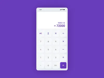 Daily UI - 004 app calculator ui daily ui 004 dailyui figma icons illustration mobileappdesign mobileui neumorphism ui uiux
