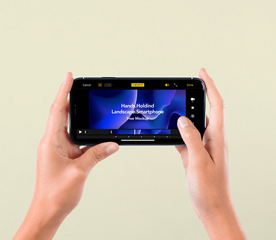 Free Landscape Psd Smartphone Mockup horizontal phone mockup landscape smartphone psd iphone mockup