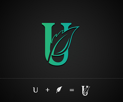 U + Leaf Logo Design brand identity branding branding design design illustration logo logo design logodesign logos logotipo logotype logotype design logotype designer logotypedesign logotypes modern vector