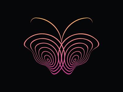 Ready-Made Logos For Sale - Line Butterfly china design eco elegant hong kong illustration logo logos mack mack chan minimalism nature ornaments pre made