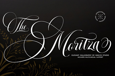 The Moritza Script calligraphy calligraphy font card elegant elegant calligraphy elegant font elegant script fashion font handlettering invite logo logotype menu penmanship retro script spencerian vintage wedding