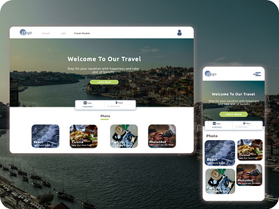 Skut Travelling app design flat icon minimal web website