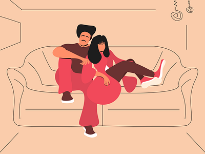 In the life of Quirky & Crazy art character character design couple couple illustration couplegoals creative design digital art dribbble graphic graphic art graphic design illustration illustrator love procreate quarantine life relationship vector