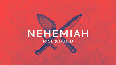 Nehemiah Sermon Series Graphic biblical branding church design digital art graphic design illustration marketing ministry ministry branding religious sermon series