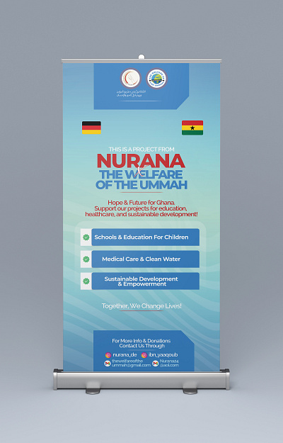 Roll Up Banner Design branding graphic design