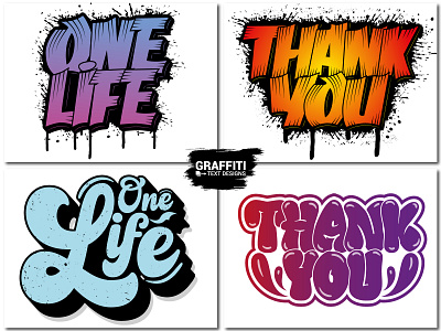 Graffiti Text Art: Bold & Stylish Lettering Designs graphic design tshirt