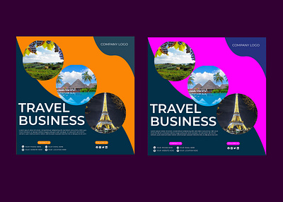 TRAVEL BUSINESS SOCIAL MEDIA POST DESIGN animation bestdesign branding brandingdesign broucher business card design dribbble f facebook flyer graphic design icon identity illustration instragram logo social media post travel