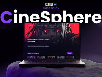 Cine Sphere: An OTT Platform UI/UX branding case study figjam figma illustration ott platform streaming ui uiux user interface ux design video