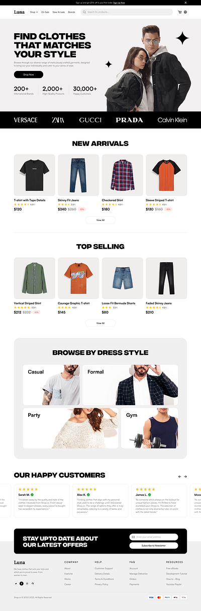 Clothing store E-commerce Website Concept branding cloth e commerce graphic design store ui website