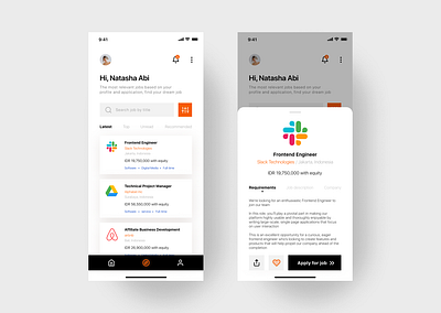 Jobs Mobile Apps branding design detail explore form free illustraion jobs kit login logo minimalism mobile page product template ui user userinterface web