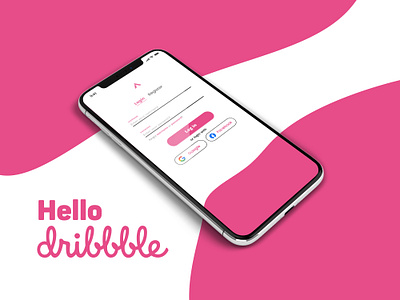 Hello Dribble | First Shot app app design art design firstshot hello dribbble ui ux