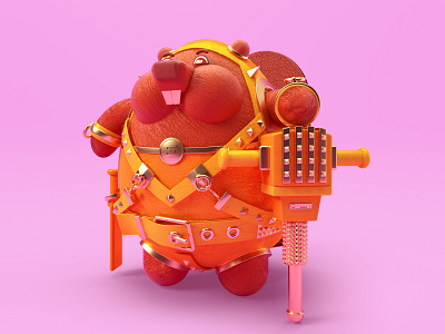 Animal dominators V.1 06 3d animal beaver c4d cartoon character character design cinema 4d funny render