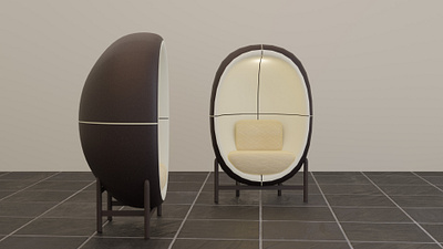 Capsule Chair modeling capsule chair chair design creative custom office