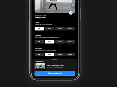 THENX Assessment Concept calisthenics fitness fitness app gym gym app mobile app thenx workout workout app