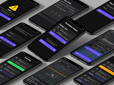Quiccar apple carpool carshare dark iphone iphonex map mobile native swiftui ui uiux