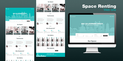 Space Renting website design webpagedesign website design website mockup website template