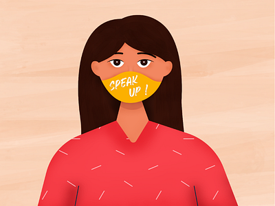 Speak Up! 2d anti racism change colour inspiration design enough is enough freelance illustrator girl illustration speak up vector woman
