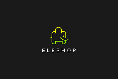 Eleshop bag cart creativelogo elephant elephant logo fiverr freelancer gig illustration logo logoexcellent minimalist professional logo shopping bag shopping cart typography unique logo upwork