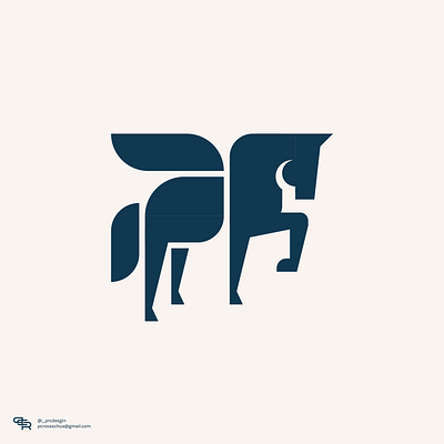 Pegasus (Unused Mark) abstract animal logo abstract logo animal logo geometric horse geometric logo horse logo mythical creature pegasus pegasus logo