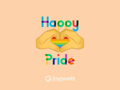 The JoyPixels Happy Pride Emoji Sticker - Pride Pack emoji emojis gay gay pride gaypride glyph hands happy pride heart icon illustration lgbt lgbtq pride pridemonth rainbow rainbow heart rainbow pride vector