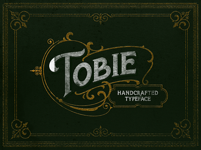 Tobie font custom design font font design fontdesign hand hand lettering handcrafted handmade illustration lettered lettering logo signage typography vector vintage design vintage font vintage label vintage logo