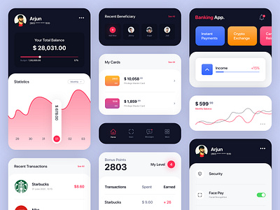 Banking App account android app bank app banking banking app bankingapp design ios mobile app design modern template ui ui kit ui kits uikit ux wallet app wallet ui