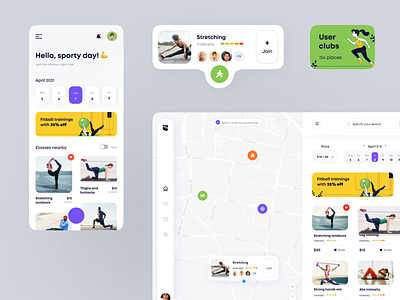 Training Finder Dashboard design interface product service startup ui ux web website