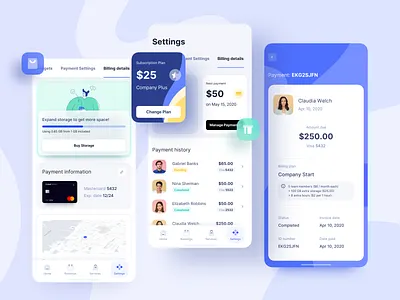 Billing Dashboard App billing bills clean dashboard finance fintech invoice ios mobile mobile app mobile design payment subscription