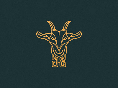 Goat Logo branding design illustration logo vector yellow